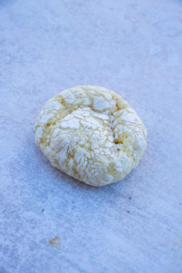 Biscuit craquelé au citron