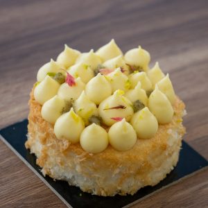 Dacquoise coco, citron et menthe